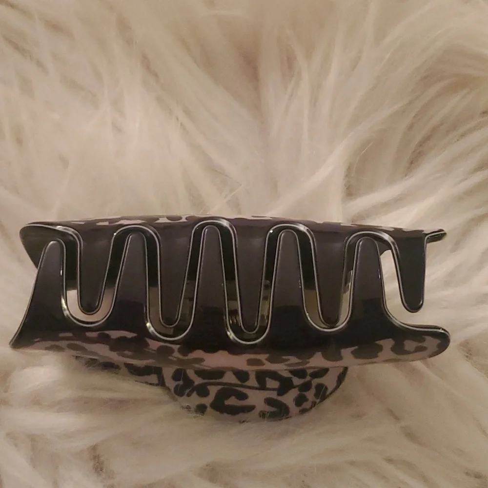 Cowboy Hat Hair Clip — Leopard Collection - Wild Rodeo Pink